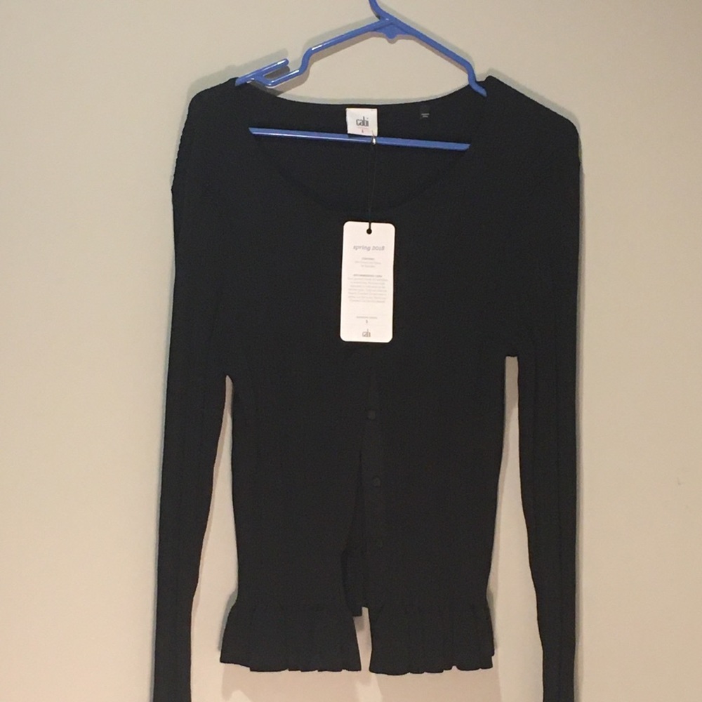 Black cardigan